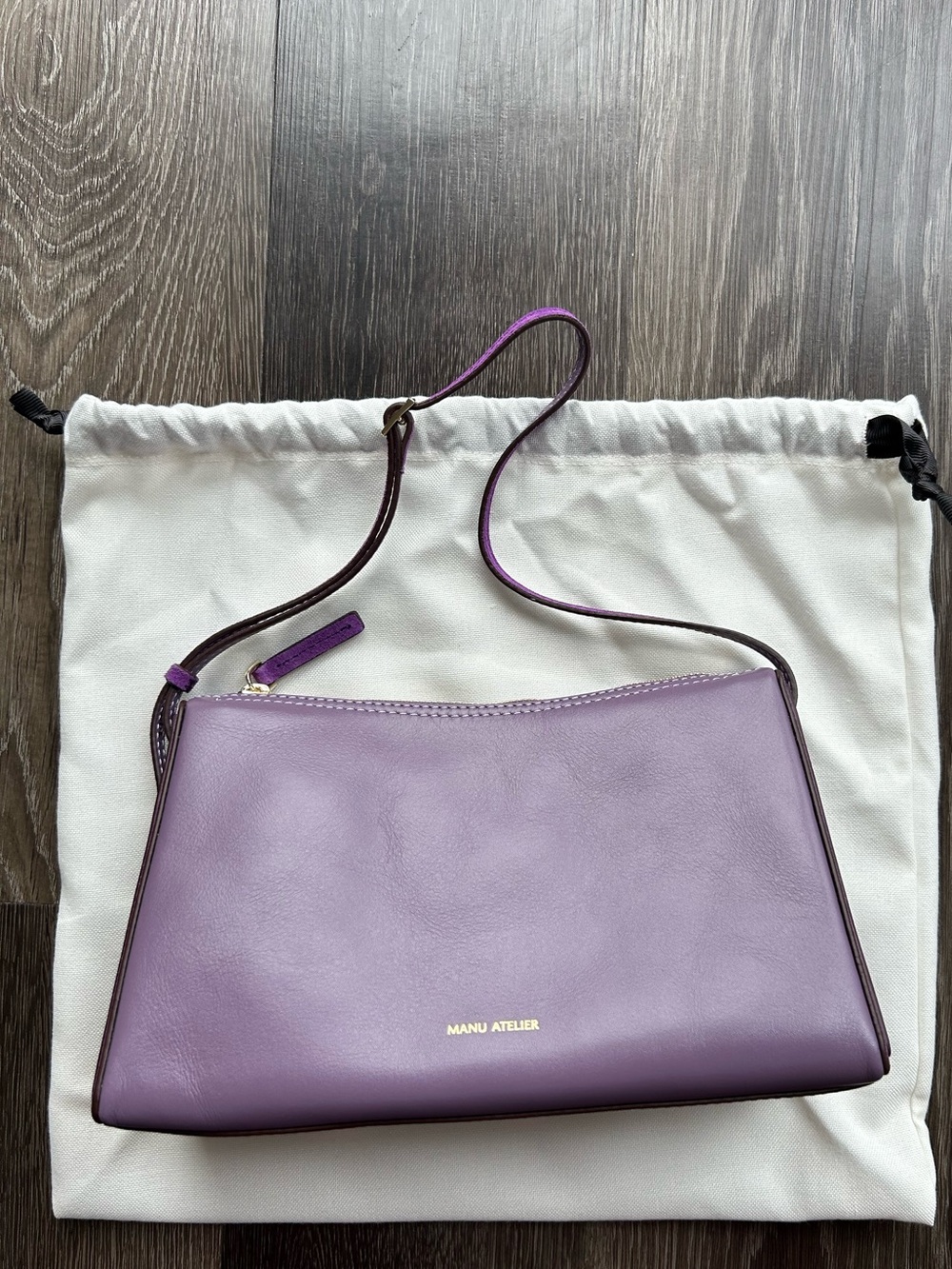Manu Atelier Purple Prism Shoulder Bag